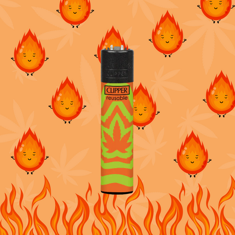 Isqueiro Mini Clipper Illusion Weed