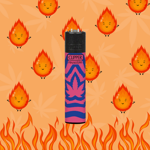 Isqueiro Mini Clipper Illusion Weed