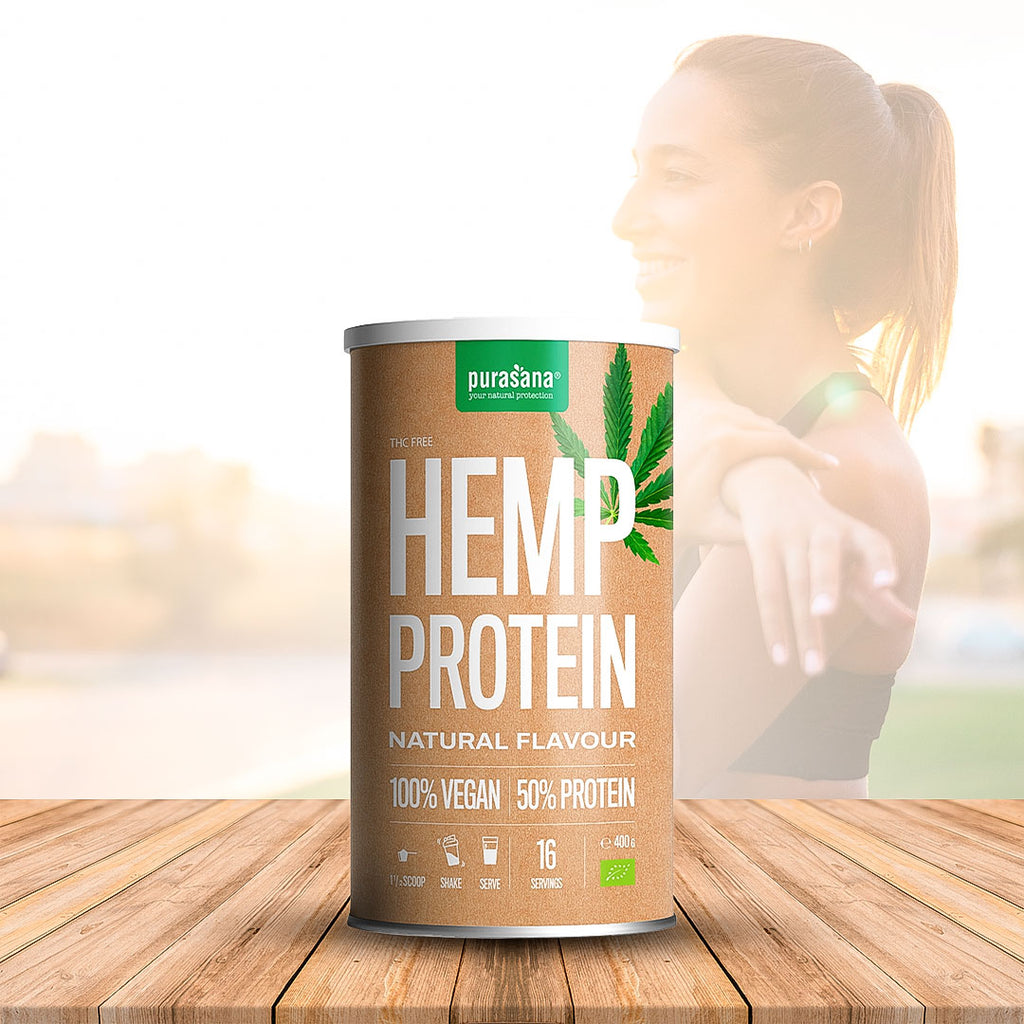 Purasana Vegan Hemp Protein, Natural Flavor