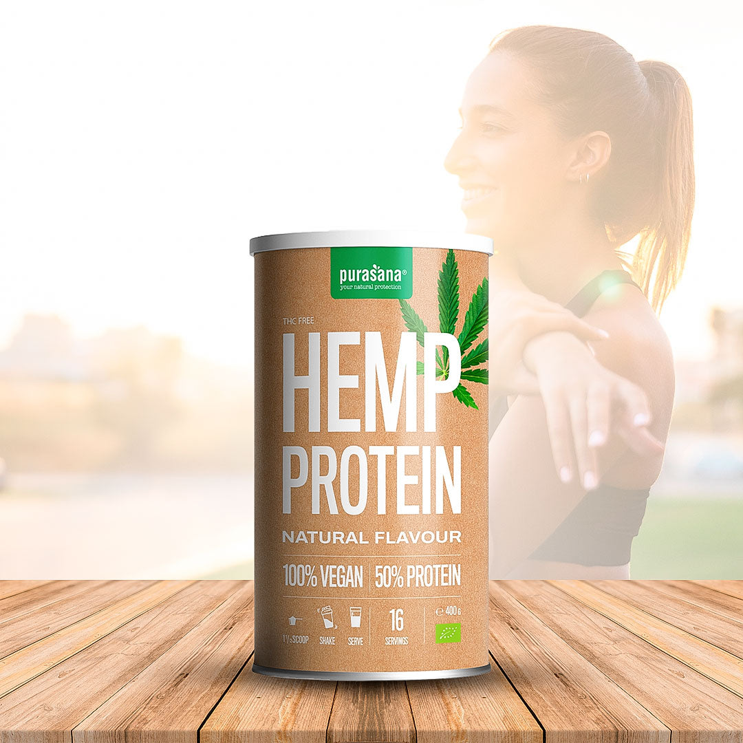 Purasana Vegan Hemp Protein, Natural Flavor
