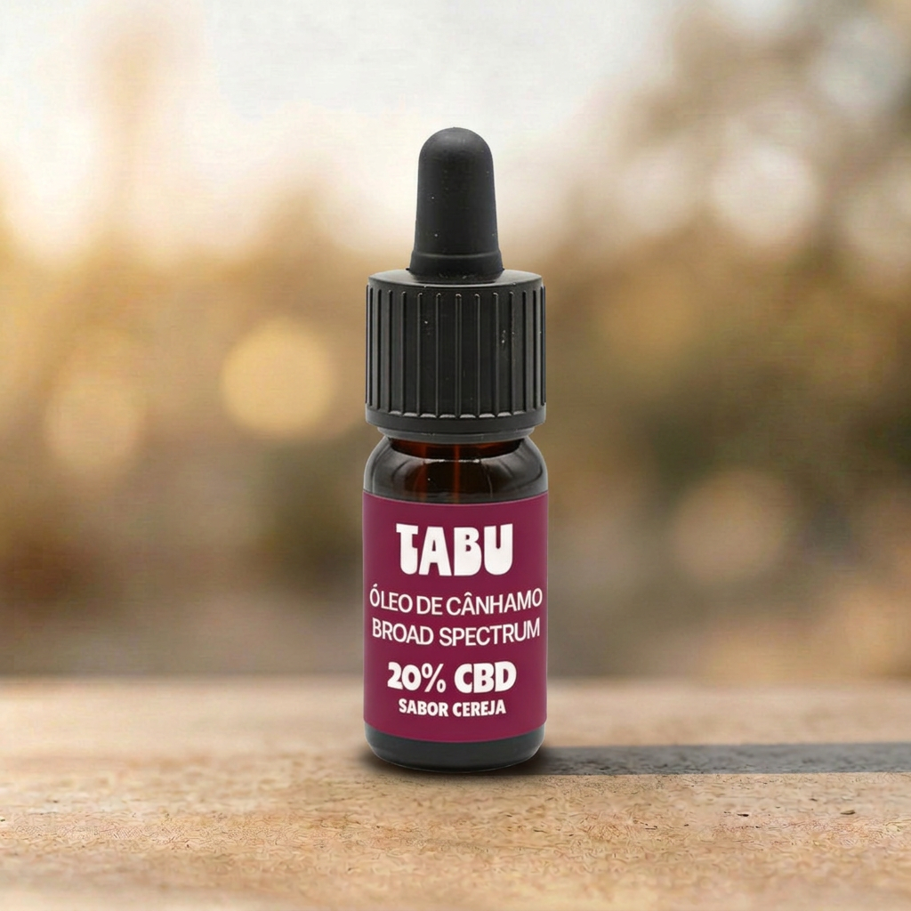 Óleo de cânhamo Broad Spectrum 20% CBD - Sabor Cereja