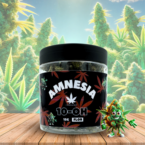 Flor de 10-OH Amnesia 50%, 15 Gramas