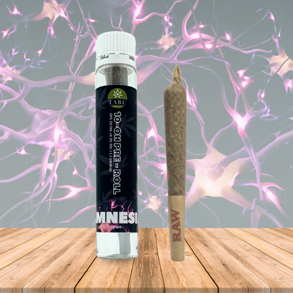 Rolled Cigarette - 10-OH Pre Roll (50%) Amnesia 1.2g