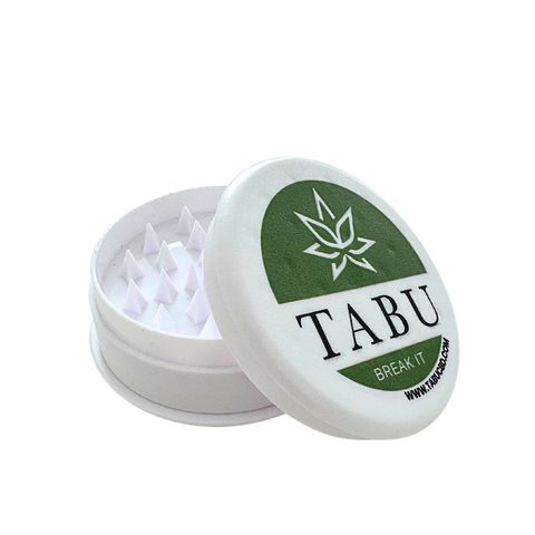 Grinder de Plástico Tabu, Branco, 3 Divisões