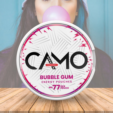 Bolsa de Cafeína, Sabor a Bubble Gum, 77mg - Boost de energia