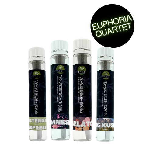 Pacote Euphoria Quartet, Pre-Rolls de 10-OH  1.2g, 50%