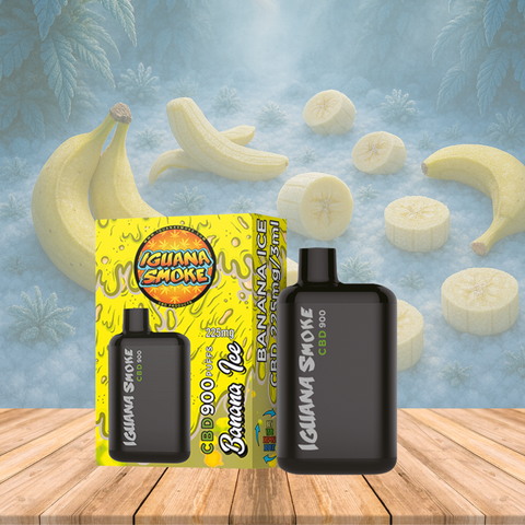 Vape de CBD 225mg, Banana Ice, Iguana Pocket, 3ml