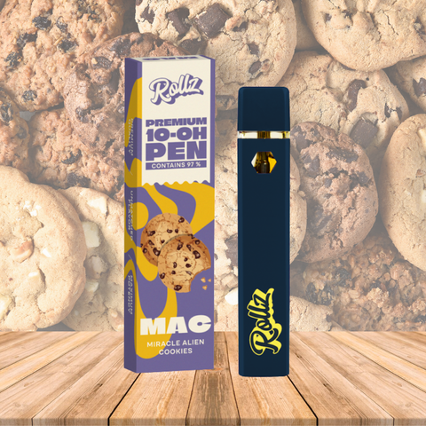 Vape de 10-OH 97%, Miracle Alien Cookies, Caneta Descartável Rollz 2ml/1ml