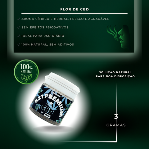 Flor de CBD BZ1 Premium, 3g