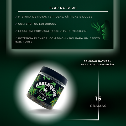 Flor de 10-OH Harlequin 50%, 15g