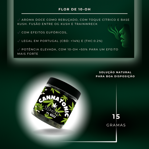 Flor de 10-OH Cannatonic 50%, 15g