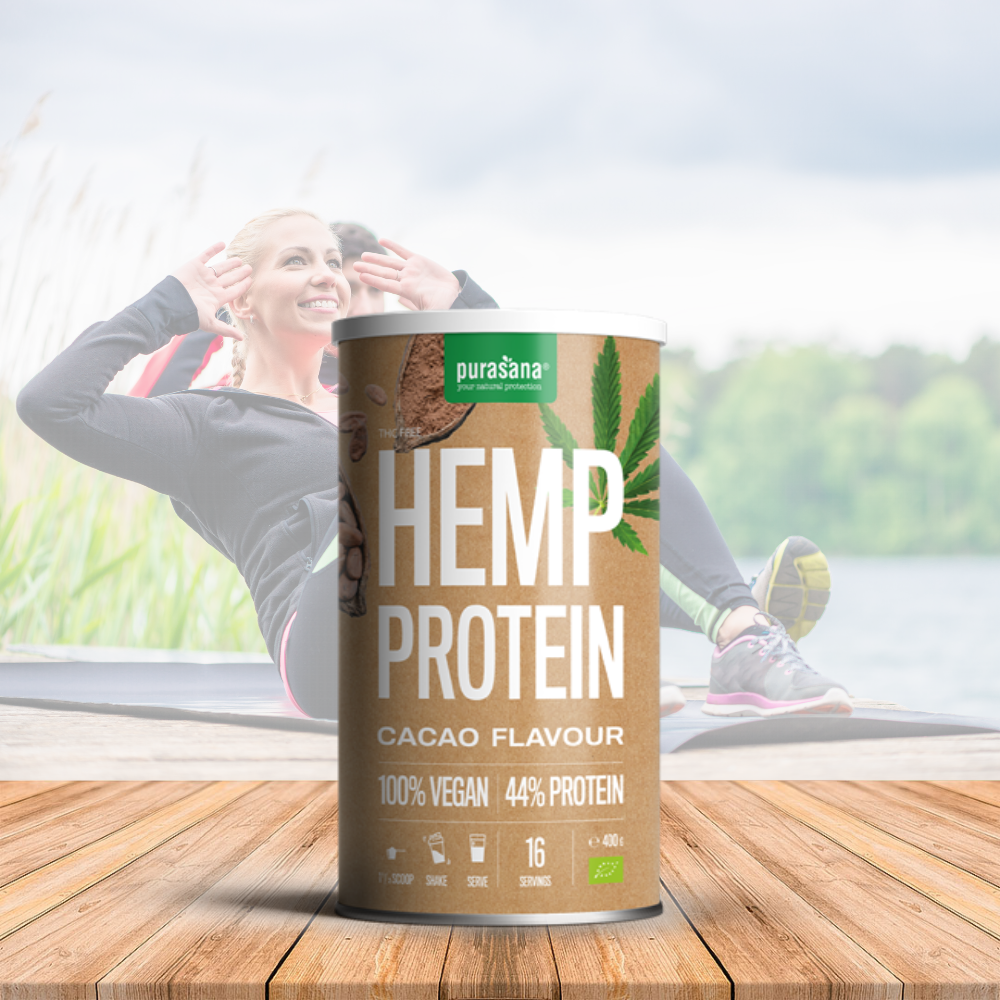 Purasana Vegan Hemp Protein, Cocoa